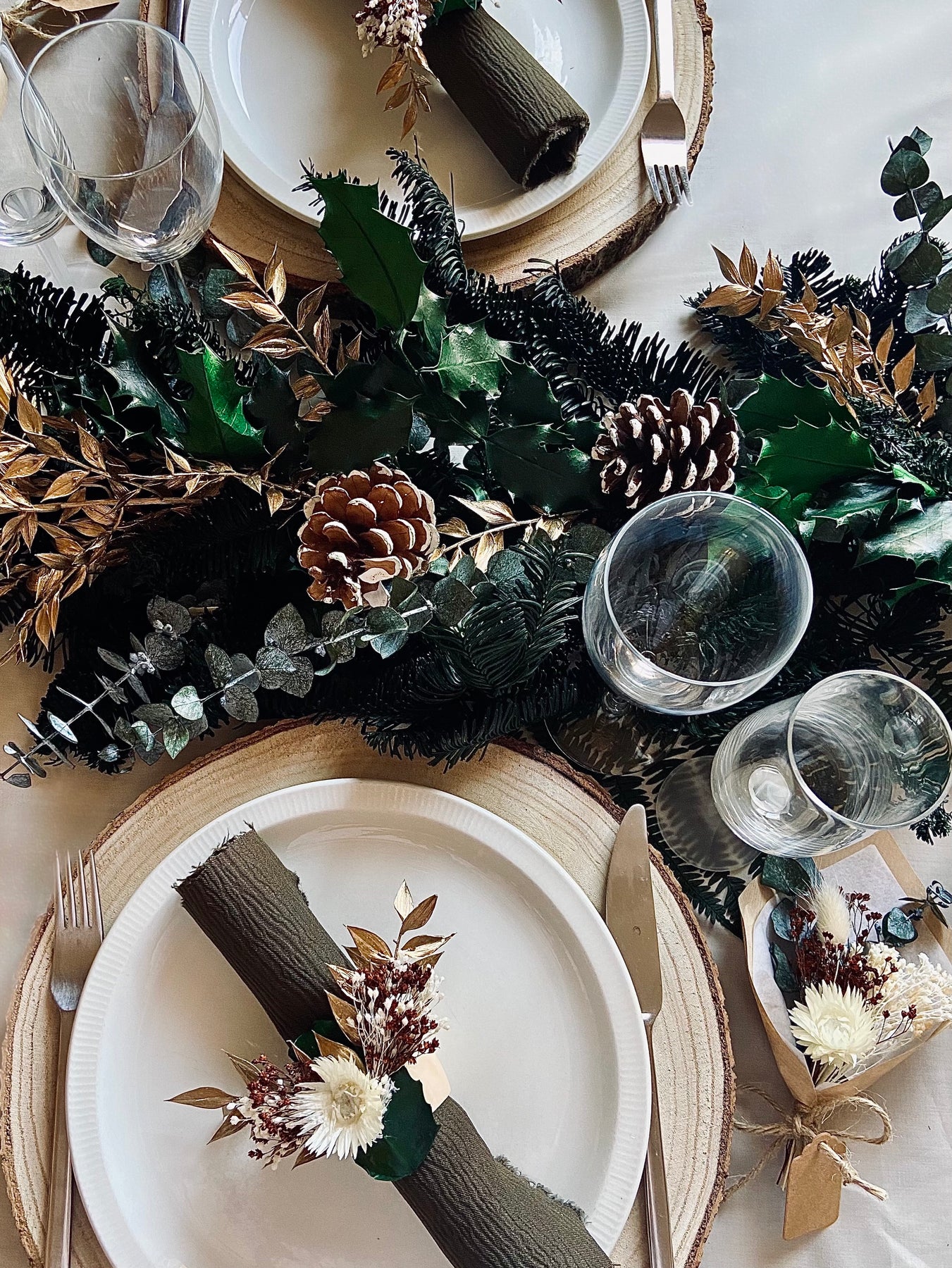Serviettes de table pour une décoration festive 